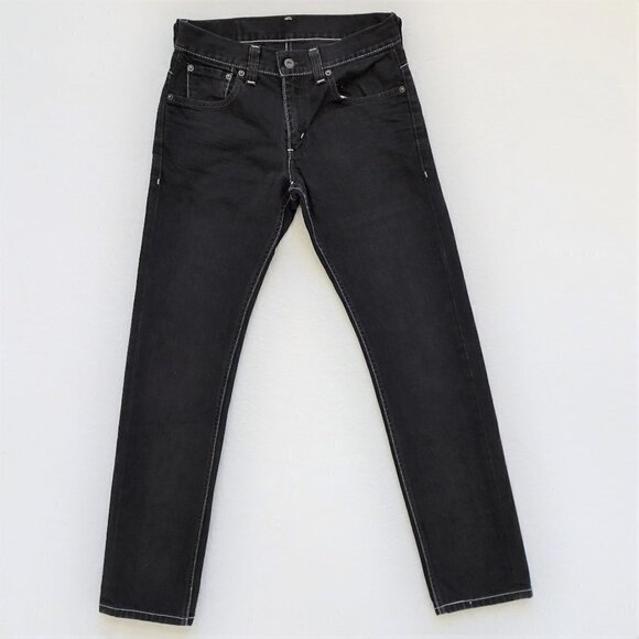 Levi's 511 Skinny Jeans Men's Size 30x30 Black Denim Cotton - Picture 2 of 8
